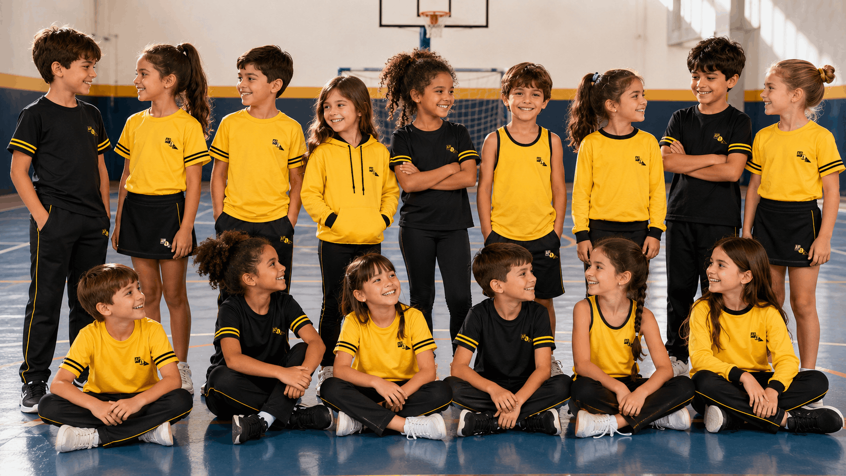 Cliente APIC usando uniforme escolar T&M