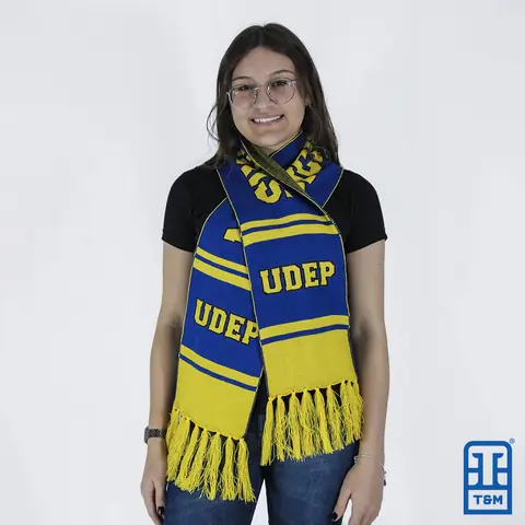 Cachecol personalizado para faculdade ou atlética — trabalho da T&M