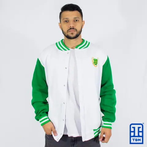 Moletom colegial personalizado para faculdade ou atlética — trabalho da T&M