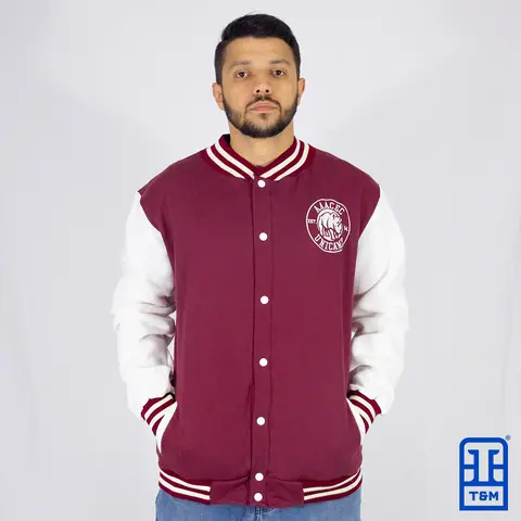 Moletom colegial personalizado para faculdade ou atlética — trabalho da T&M