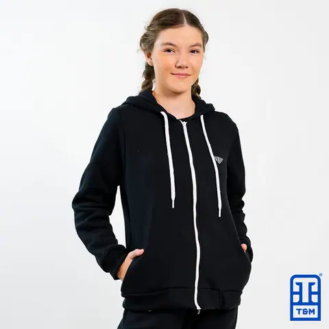 Moletom com zíper personalizado para empresa — trabalho da T&M