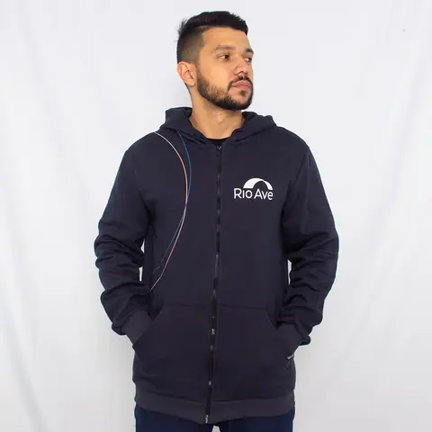 Moletom com zíper personalizado para empresa — trabalho da T&M