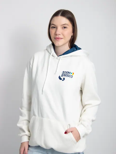 Moletom canguru personalizado para turma de escola — trabalho da T&M