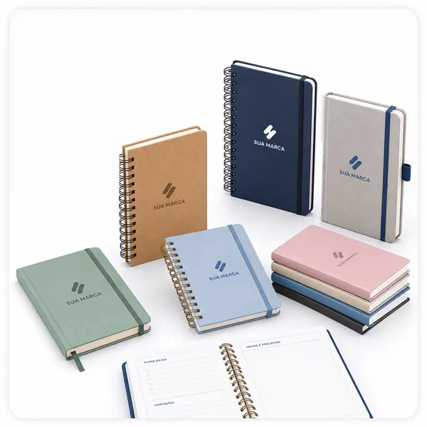 Cadernos personalizados com a marca