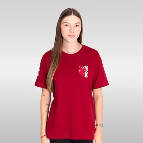 Camiseta de algodão personalizada