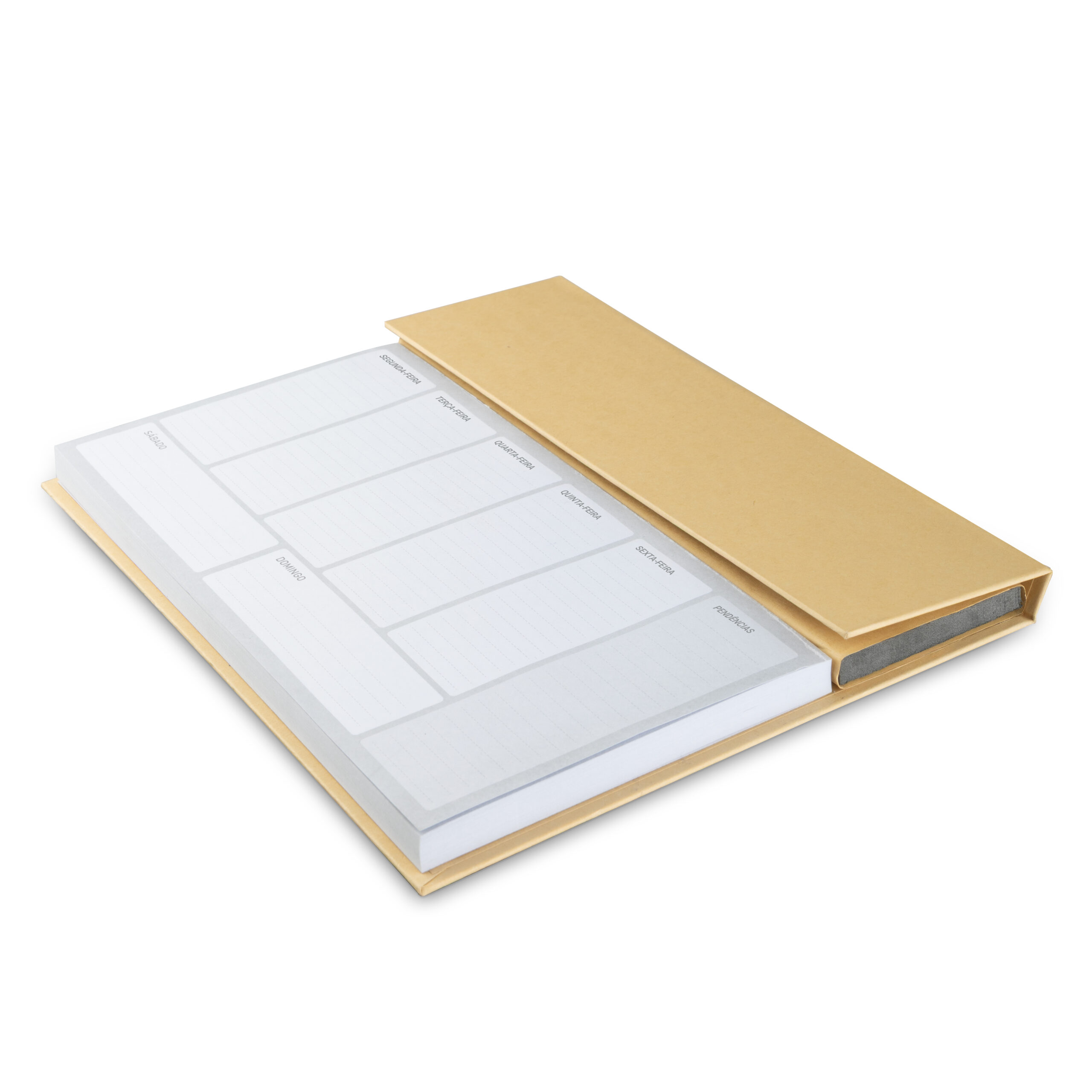 Mini caderno de papel kraft com planejamento semanal, foto 6