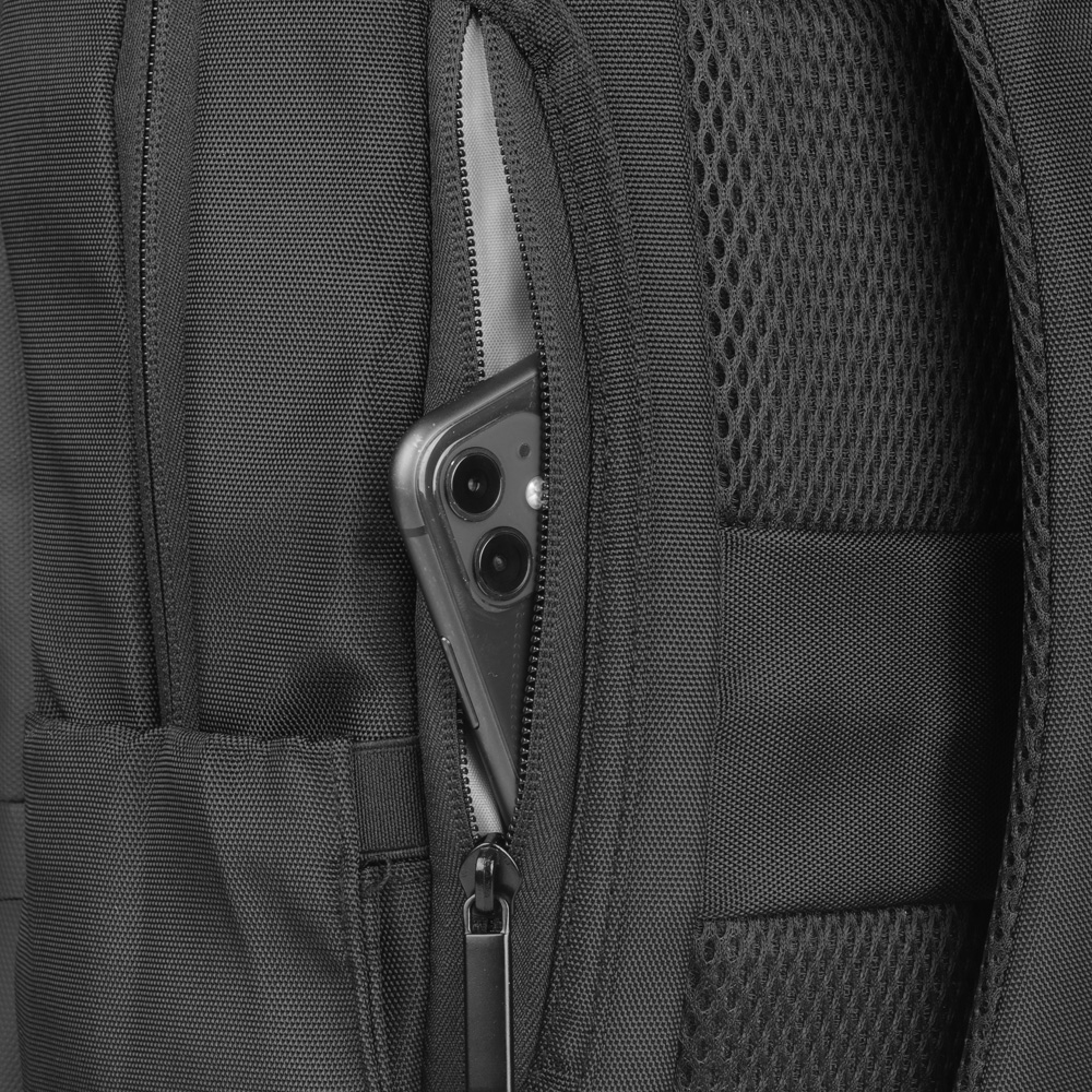 Mochila para notebook em poliéster 600D e PU com bolso frontal, foto 4