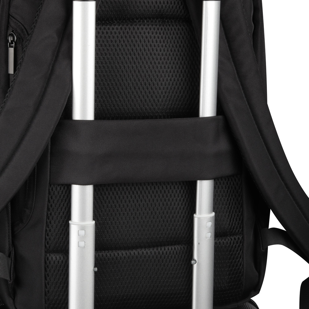 Mochila para notebook em poliéster 600D e PU com bolso frontal, foto 7