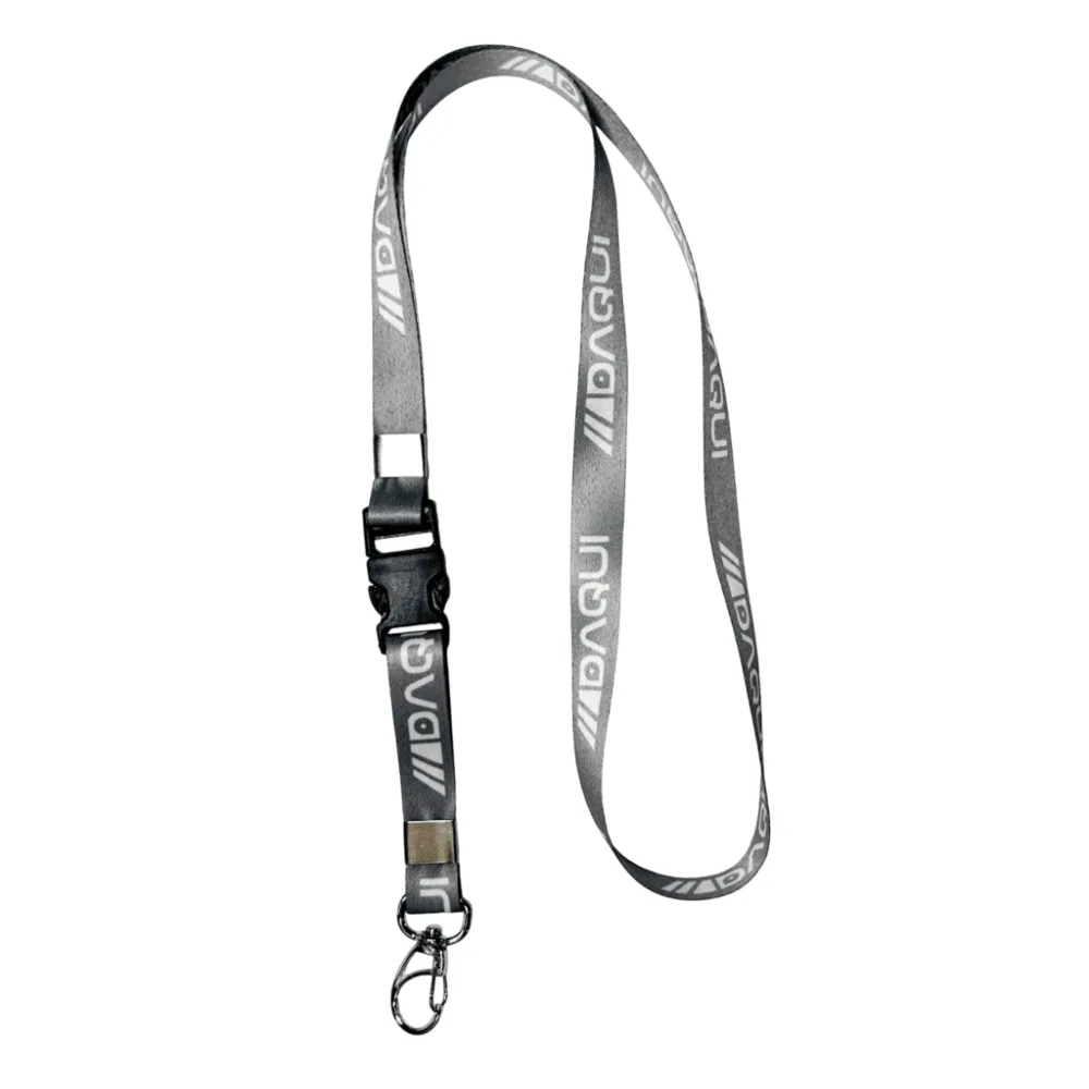 Cordão para crachá com trava de mochila 15 mm personalizado com a logo da empresa