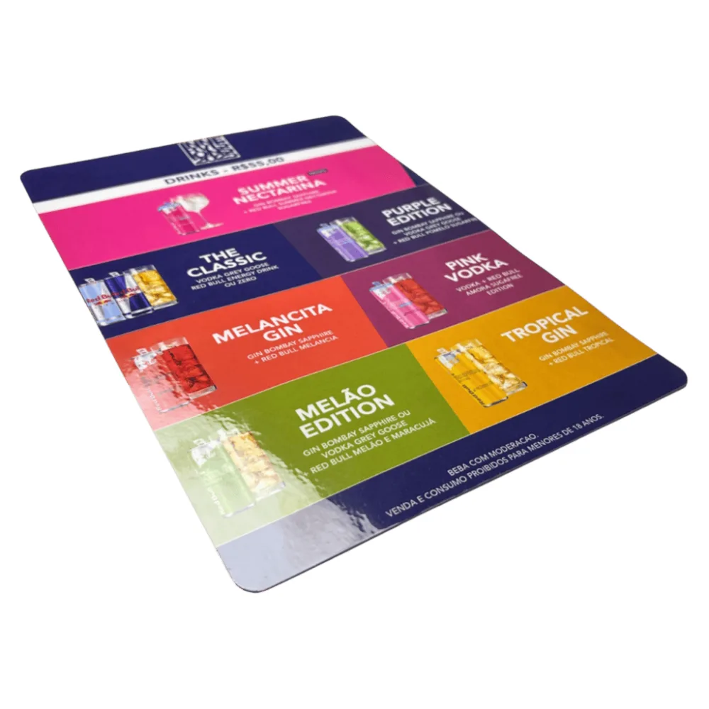 Cardápio A4 ou A5 com a logo da empresa