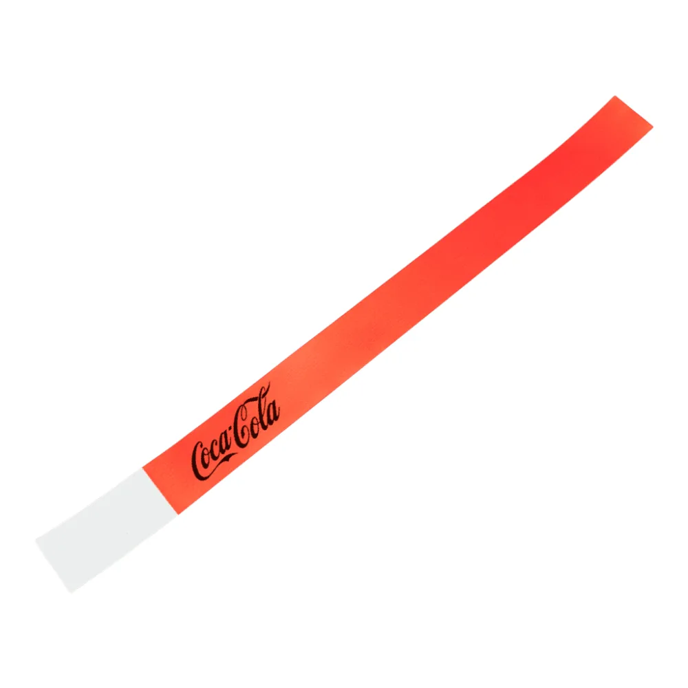 Pulseira sintética com impressão personalizada com a logo da empresa