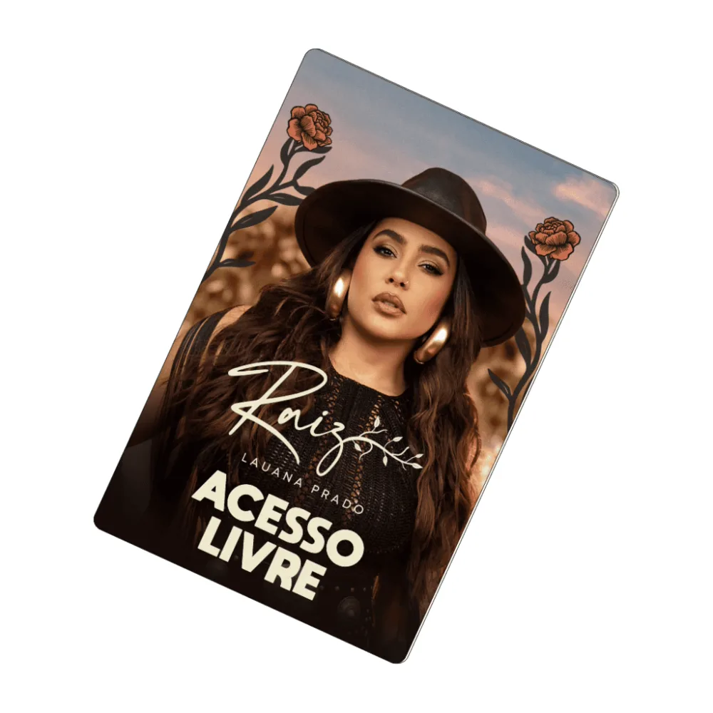 Crachá credencial sintético 100 × 150 mm personalizado com a logo da empresa