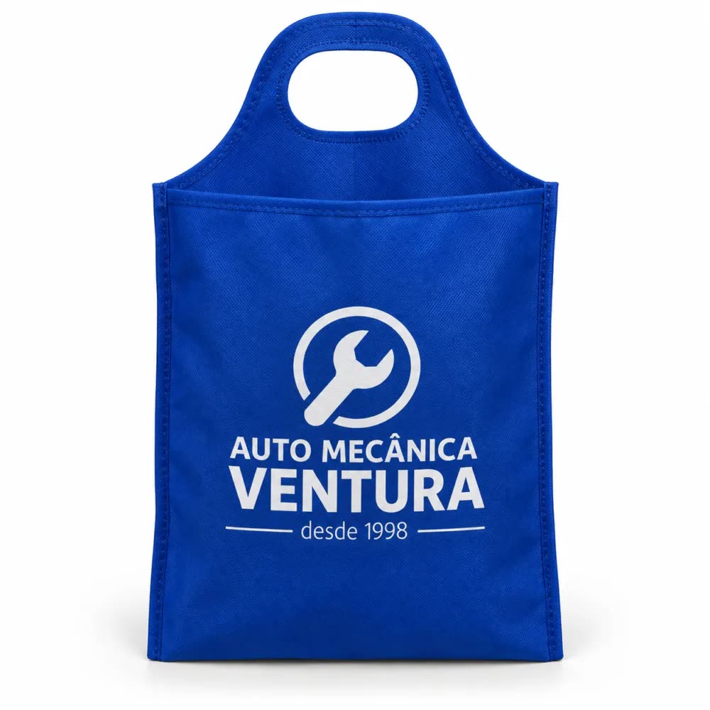Lixeira para carro com a logo da empresa