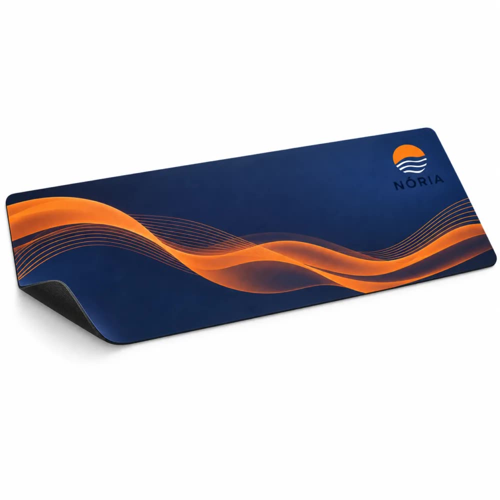 Mouse pad gamer de neoprene 69 × 30 cm personalizado com a logo da empresa