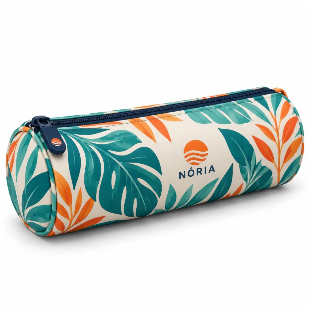 Necessaire estojo de neoprene personalizada com a logo da empresa