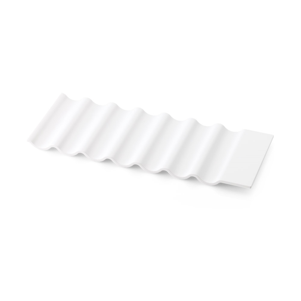 Suporte de plástico para garrafas na cor Branco, personalizado com a logo da empresa