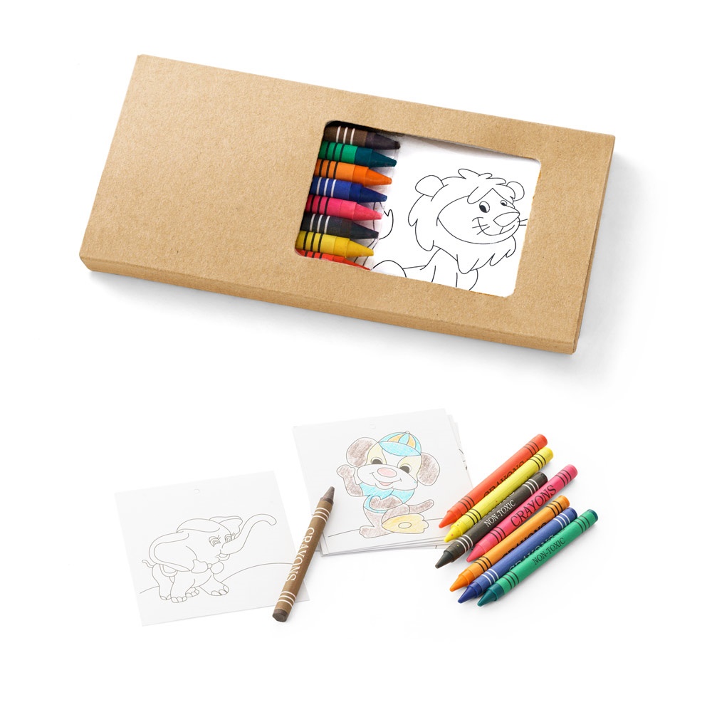 Kit para pintar em caixa de cartão personalizado com a logo da empresa