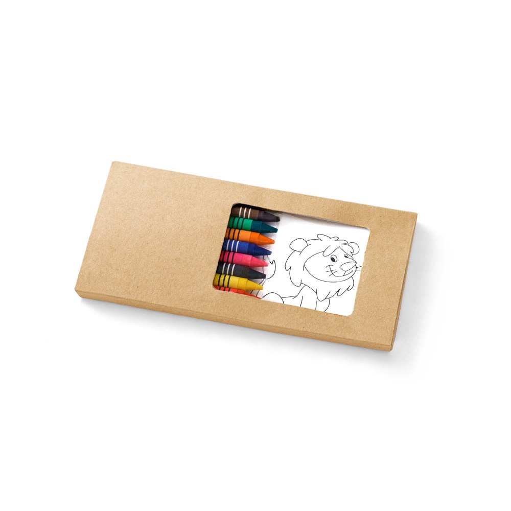 Kit para pintar em caixa de cartão na cor Natural, personalizado com a logo da empresa