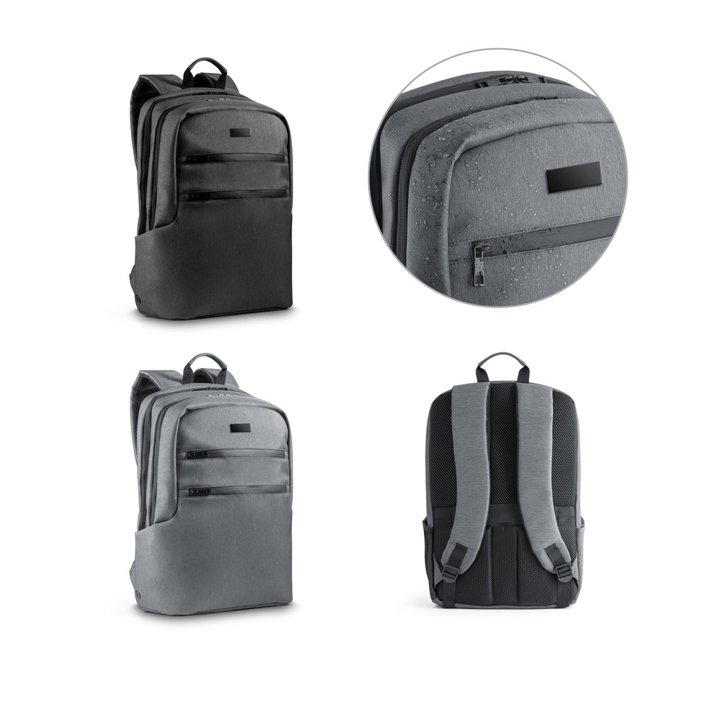Mochila para notebook (17") em nylon 2Tone impermeável (14 litros) personalizada com a logo da empresa