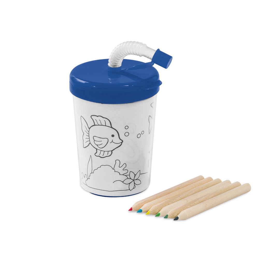 Copo de viagem para crianças em PP e PS 200 ml com canudo