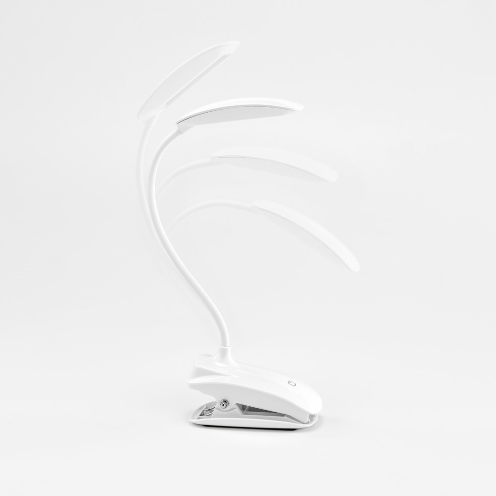 Luminária de mesa portátil em ABS e com LED COB, foto 4