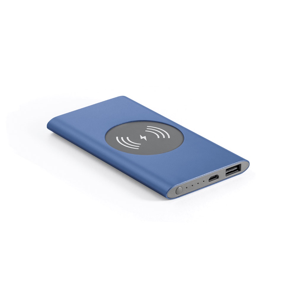 Bateria portátil 4.000 mAh com indução em alumínio reciclado