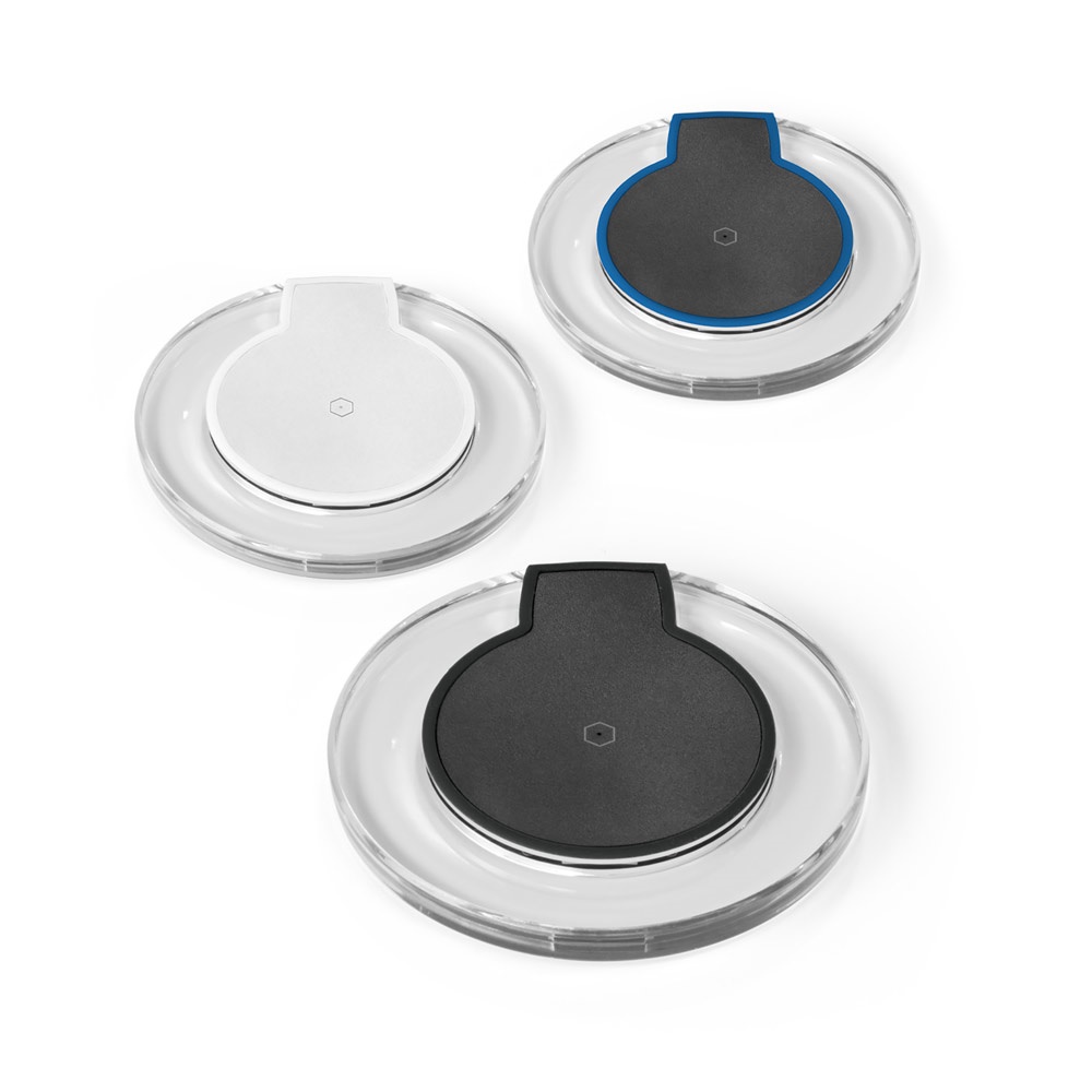 Carregador por indução em ABS personalizado com a logo da empresa