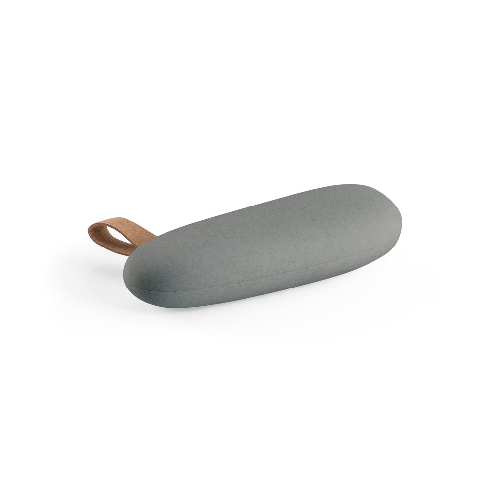 Bateria portátil em ABS (2.000 mAh) na cor Cinza, personalizada com a logo da empresa