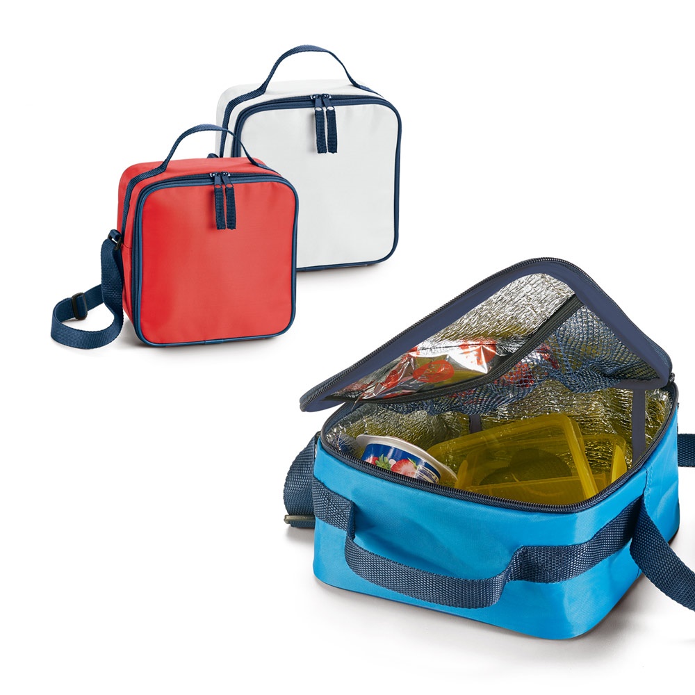 Bolsa térmica 4,5 litros em 600D poliéster personalizada com a logo da empresa