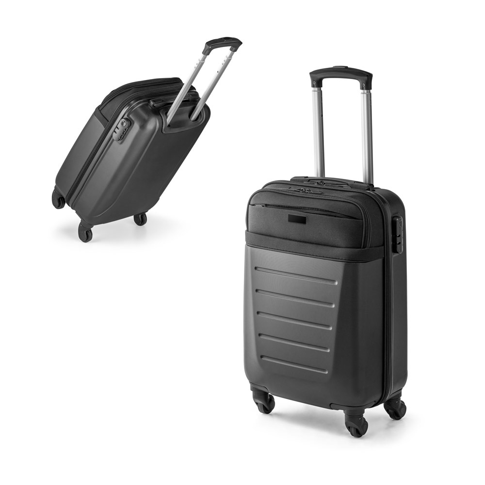 Mala de viagem executivo em ABS e 600D com 4 rodas duplas e interior forrado (33 litros), foto 1