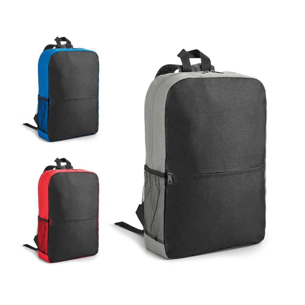 Mochila para notebook (15,6") em 600D (11 litros) com divisórias personalizada com a logo da empresa