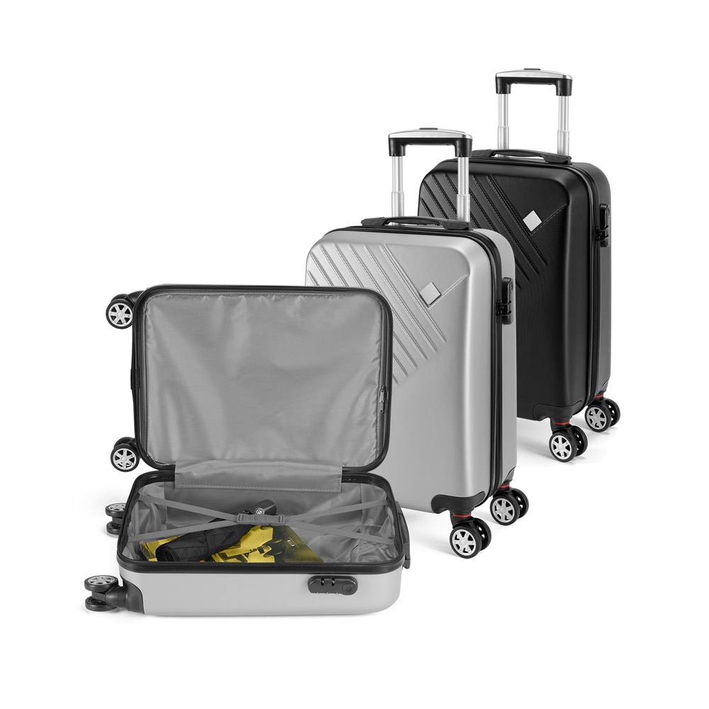 Mala de viagem executivo em ABS com interior forrado (37 litros) personalizada com a logo da empresa
