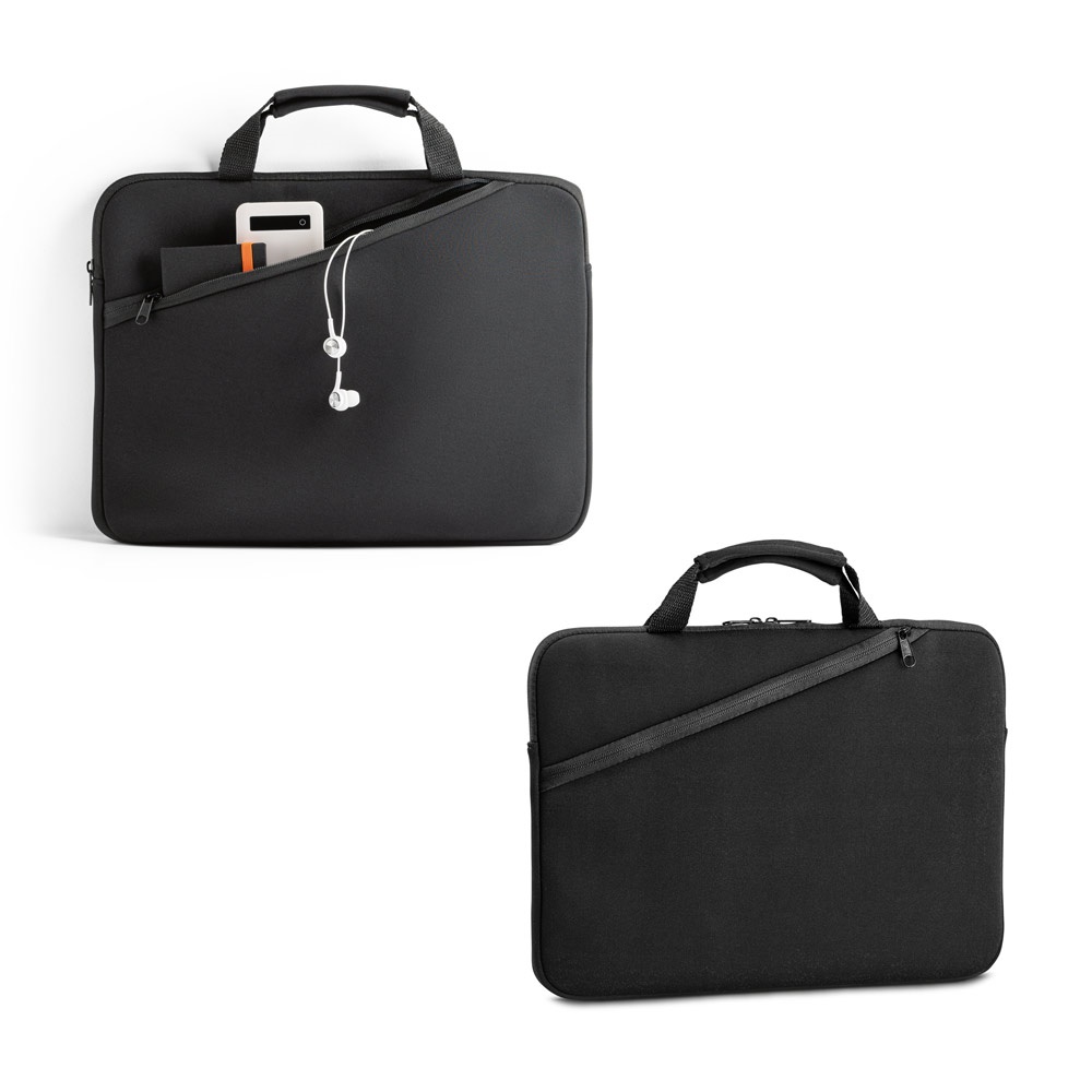 Pasta para notebook (14") em soft shell de alta densidade personalizada com a logo da empresa