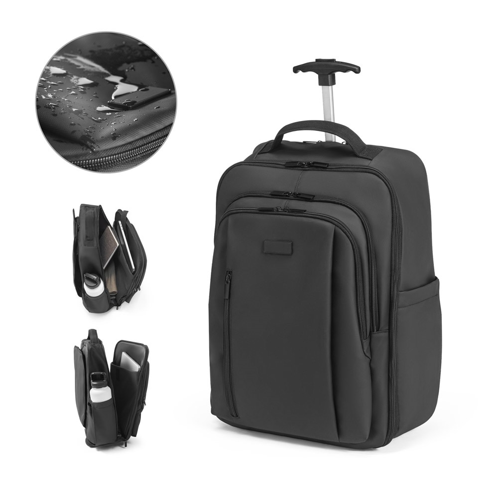 Mochila trolley 28 litros para notebook 17,3" em 900D personalizada com a logo da empresa