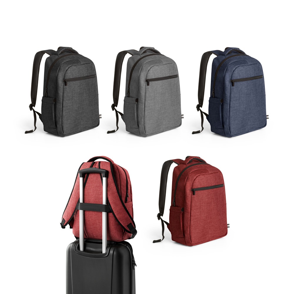 Mochila para notebook (15") em 600D de alta densidade (17 litros) personalizada com a logo da empresa