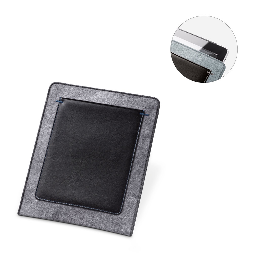 Bolsa de feltro para tablet personalizada com a logo da empresa