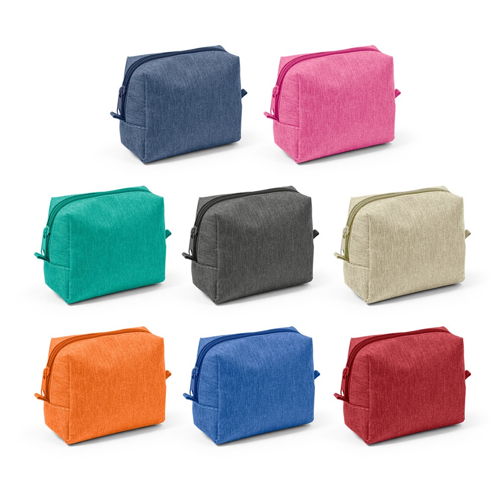 Bolsa de cosméticos em 300D personalizada com a logo da empresa