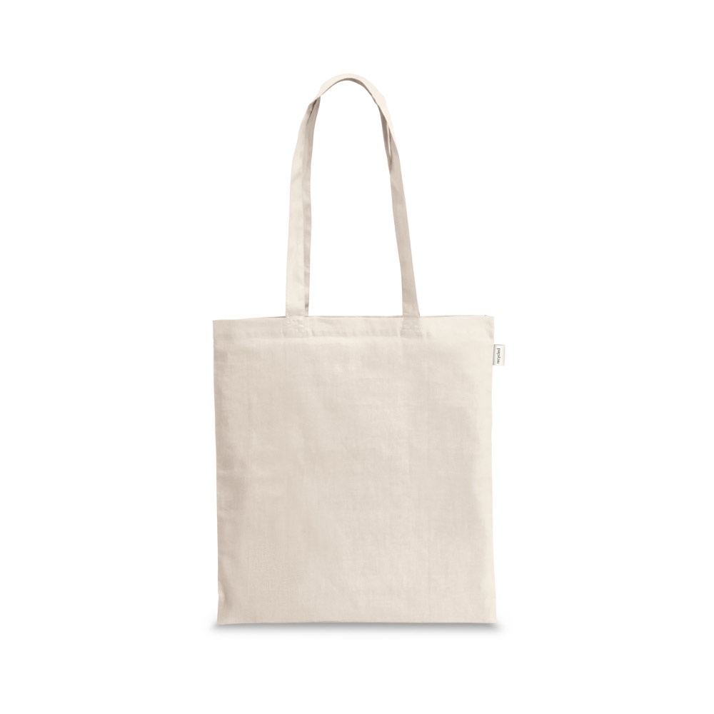 Sacola em 100% algodão reciclado (180 g/m²) personalizada com a logo da empresa