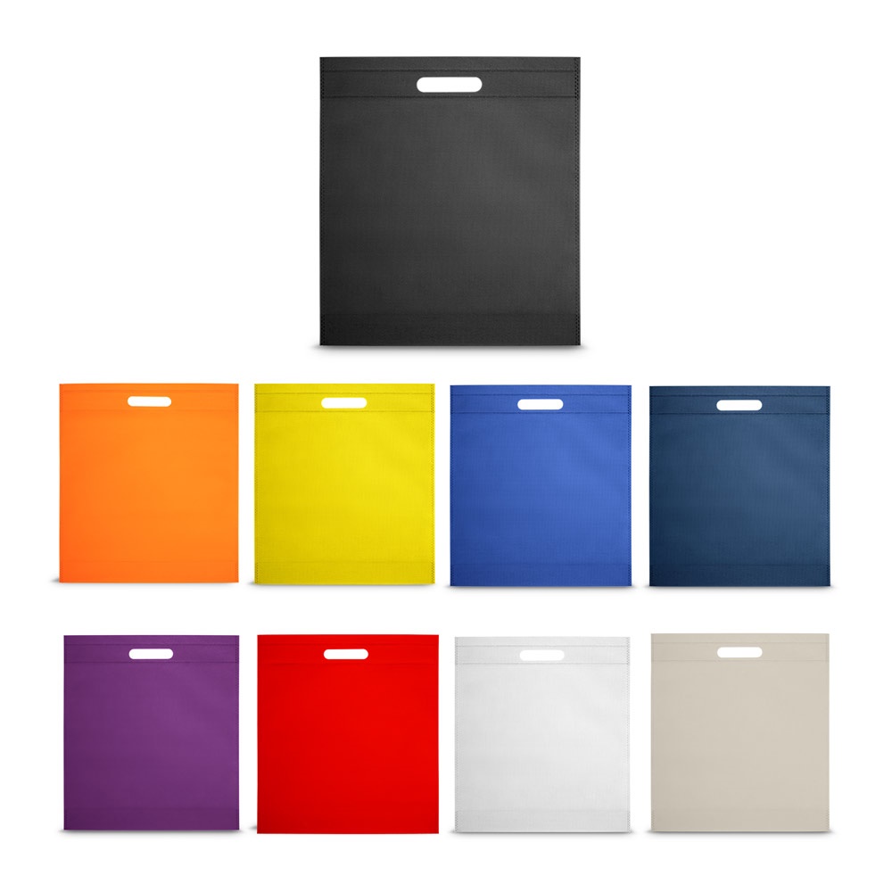 Sacola em non-woven (80 g/m²) (35,5 x 39 x 8,5 cm) personalizada com a logo da empresa