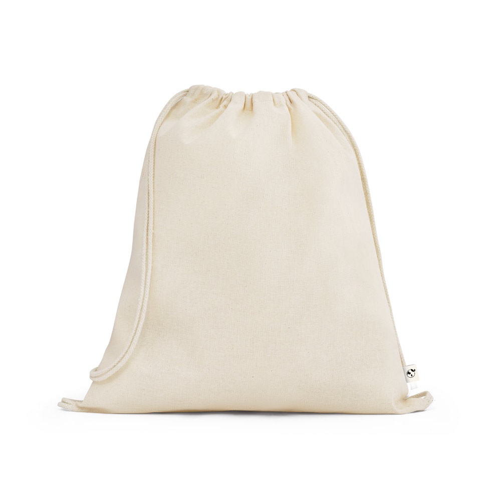 Sacola tipo mochila 100% algodão orgânico (140 g/m²), foto 3