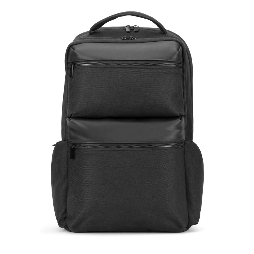Mochila em twill reciclado resistente à água com dois bolsos frontais de grande dimensão (17,3"), foto 4