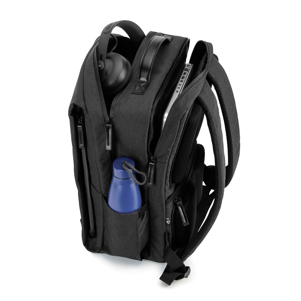 Mochila para notebook (17,3") em poliéster reciclado de alta densidade 600D (20 litros), foto 8