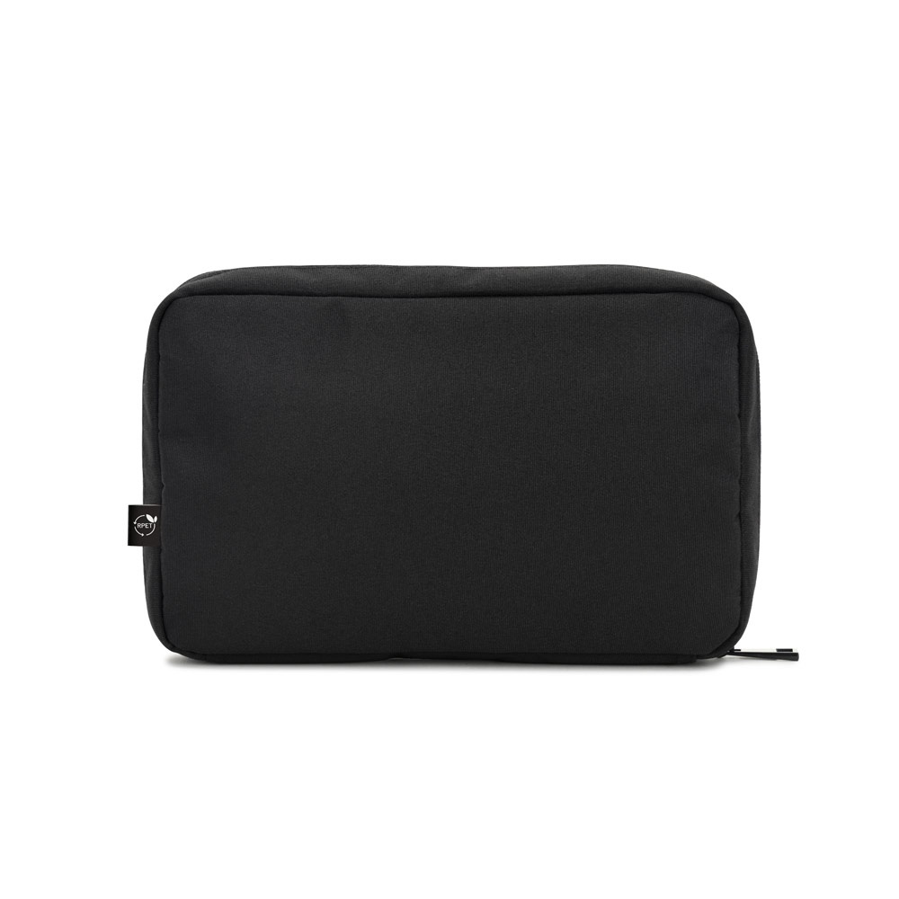 Bolsa organizadora espaçosa para acessórios tecnológicos em poliéster reciclado 600D twill, foto 4