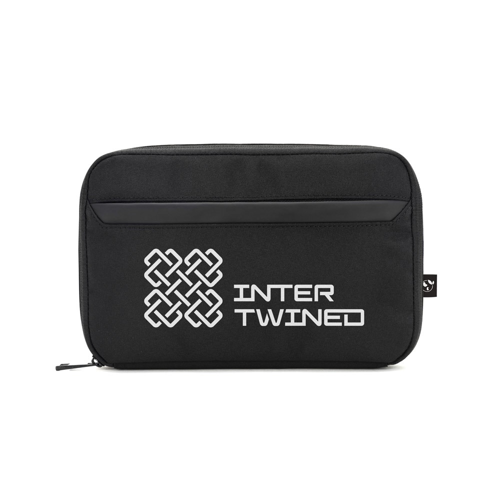Bolsa organizadora espaçosa para acessórios tecnológicos em poliéster reciclado 600D twill, foto 5