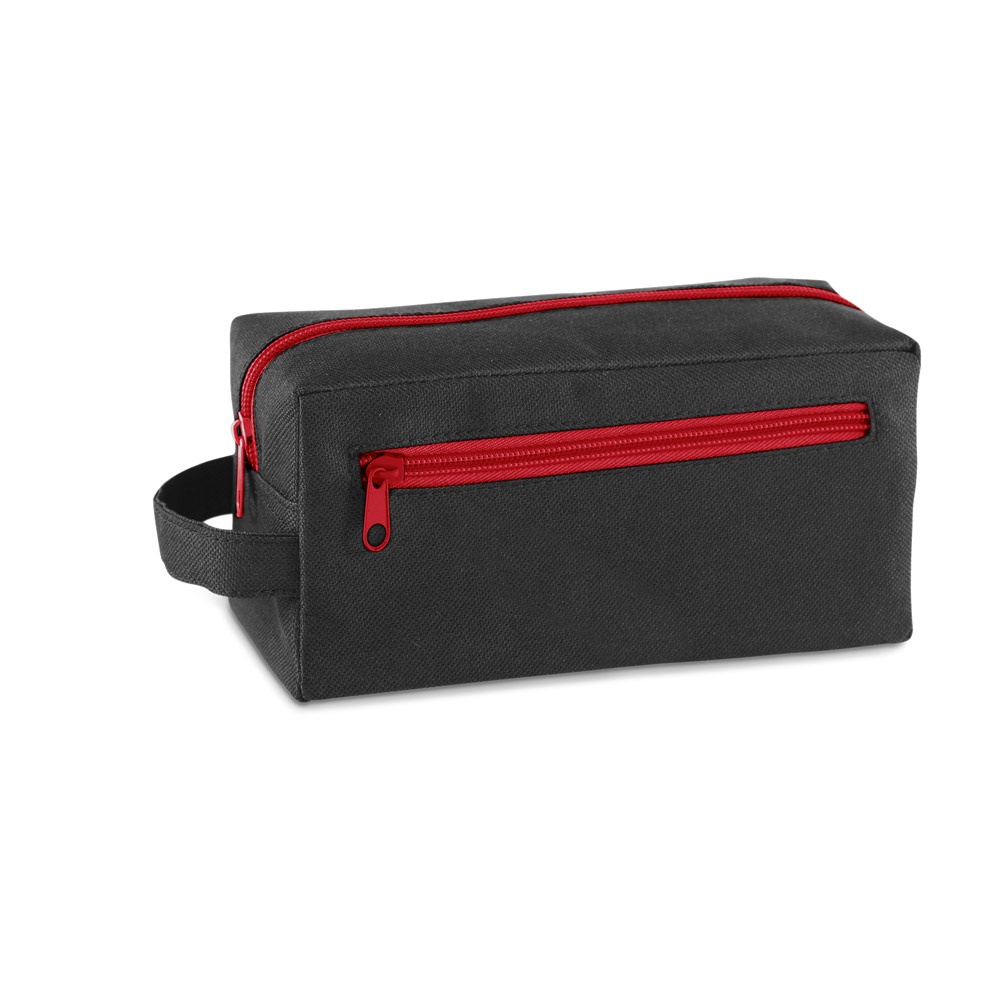 Bolsa de cosméticos com bolso frontal