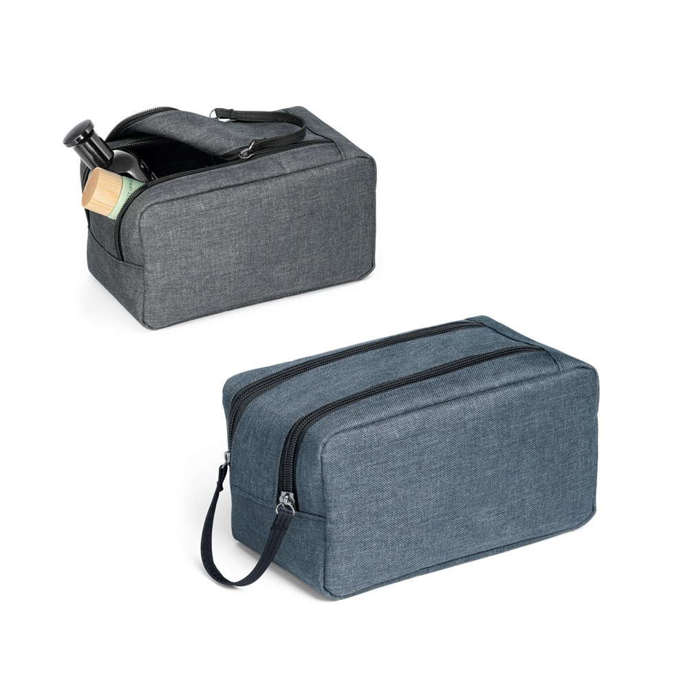 Bolsa de cosméticos em 600D personalizada com a logo da empresa