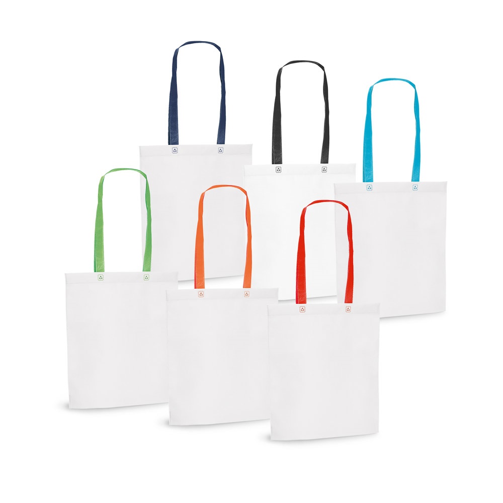 Sacola em non-woven (80 g/m²) (33 x 39 x 8 cm) personalizada com a logo da empresa
