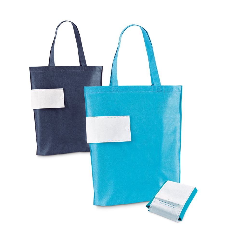 Sacola dobrável em non-woven (80 g/m²) personalizada com a logo da empresa