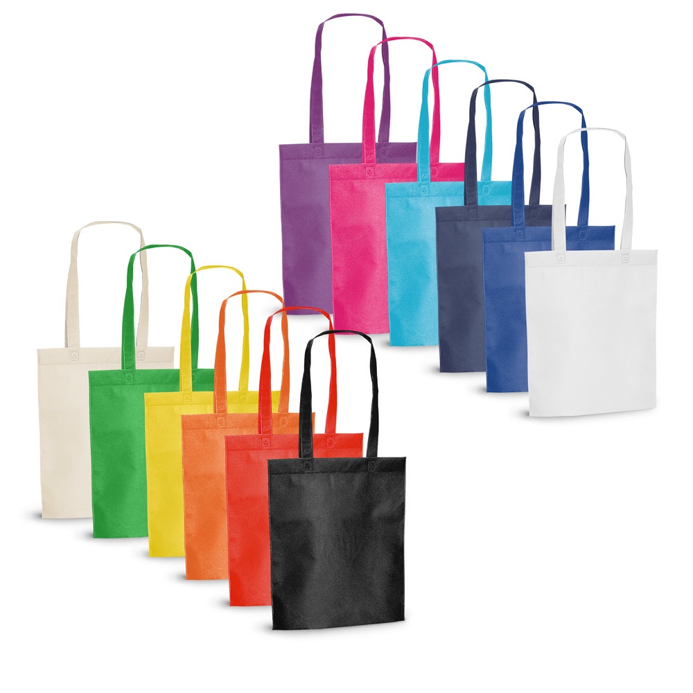 Sacola em non-woven (80 g/m²) (27 x 35 cm) personalizada com a logo da empresa
