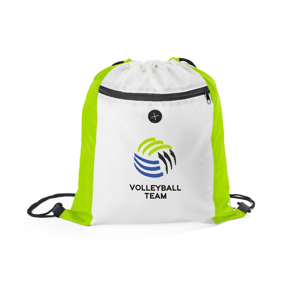 Sacola tipo mochila em 210D com bolso frontal, foto 8